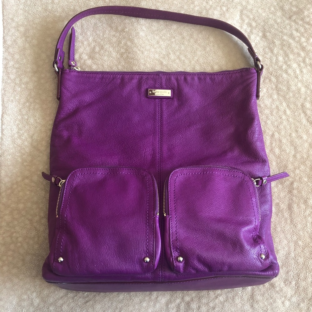 kate spade la casita ginnifer hobo bag in purple